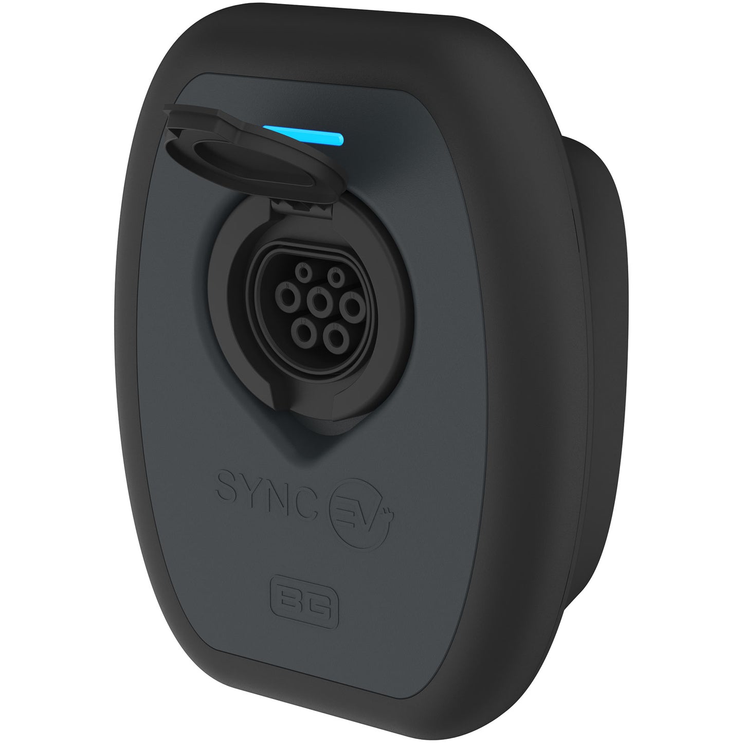 BG Sync EVS7GGR-02 Mode 3 Untethered EV Charger - with 4G GSM, RFID and Standard Installation