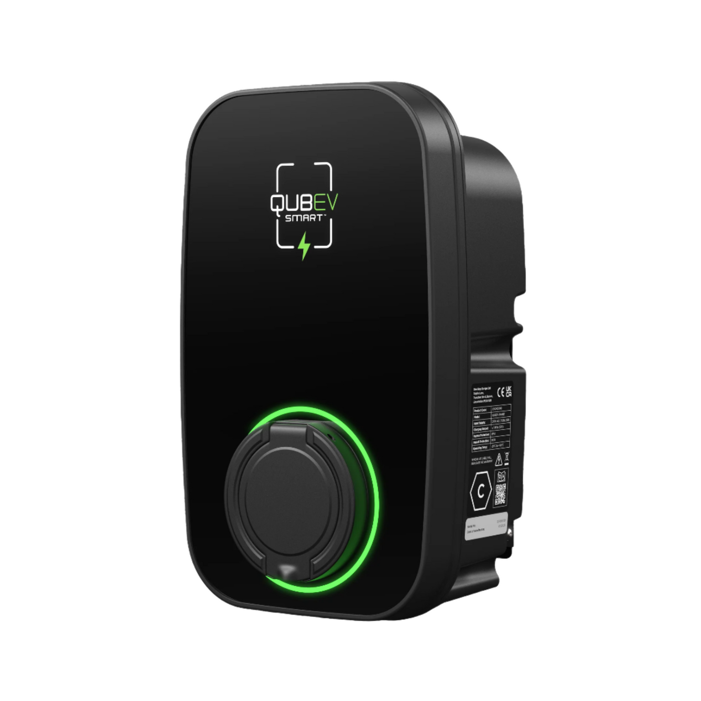 QUBEV Smart | 22kW (3 Phase) | Universal Socket | EV Charger with Standard Installation