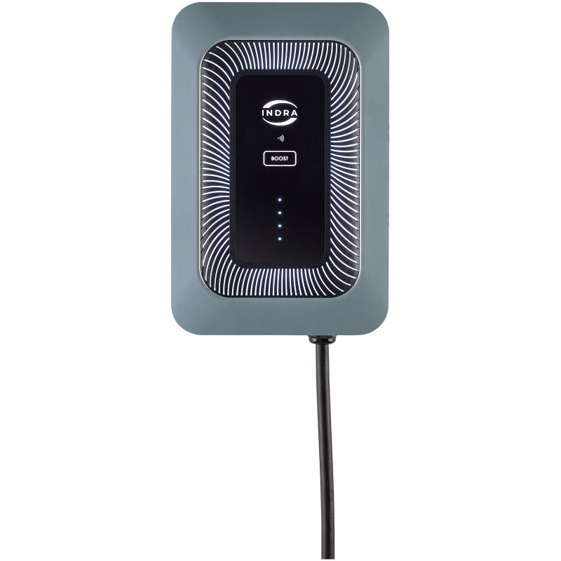 INDRA SMART LUX™ 7.4kW Tethered EV Charger - Elgar Grey