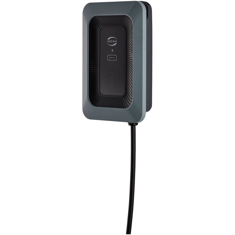 INDRA SMART LUX™ 7.4kW Tethered EV Charger - Elgar Grey