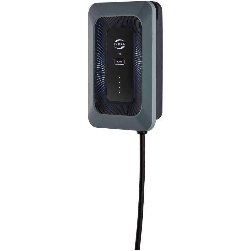 INDRA SMART LUX™ 7.4kW Tethered EV Charger - Elgar Grey