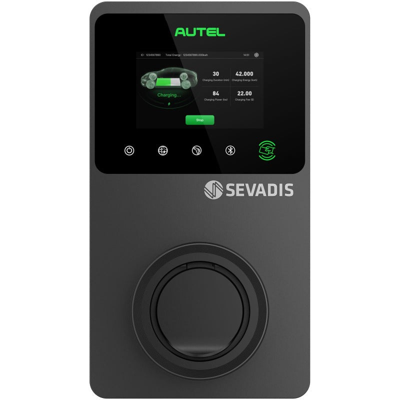 Sevadis 22kW EV Charger - Three Phase - Untethered with LCD Screen